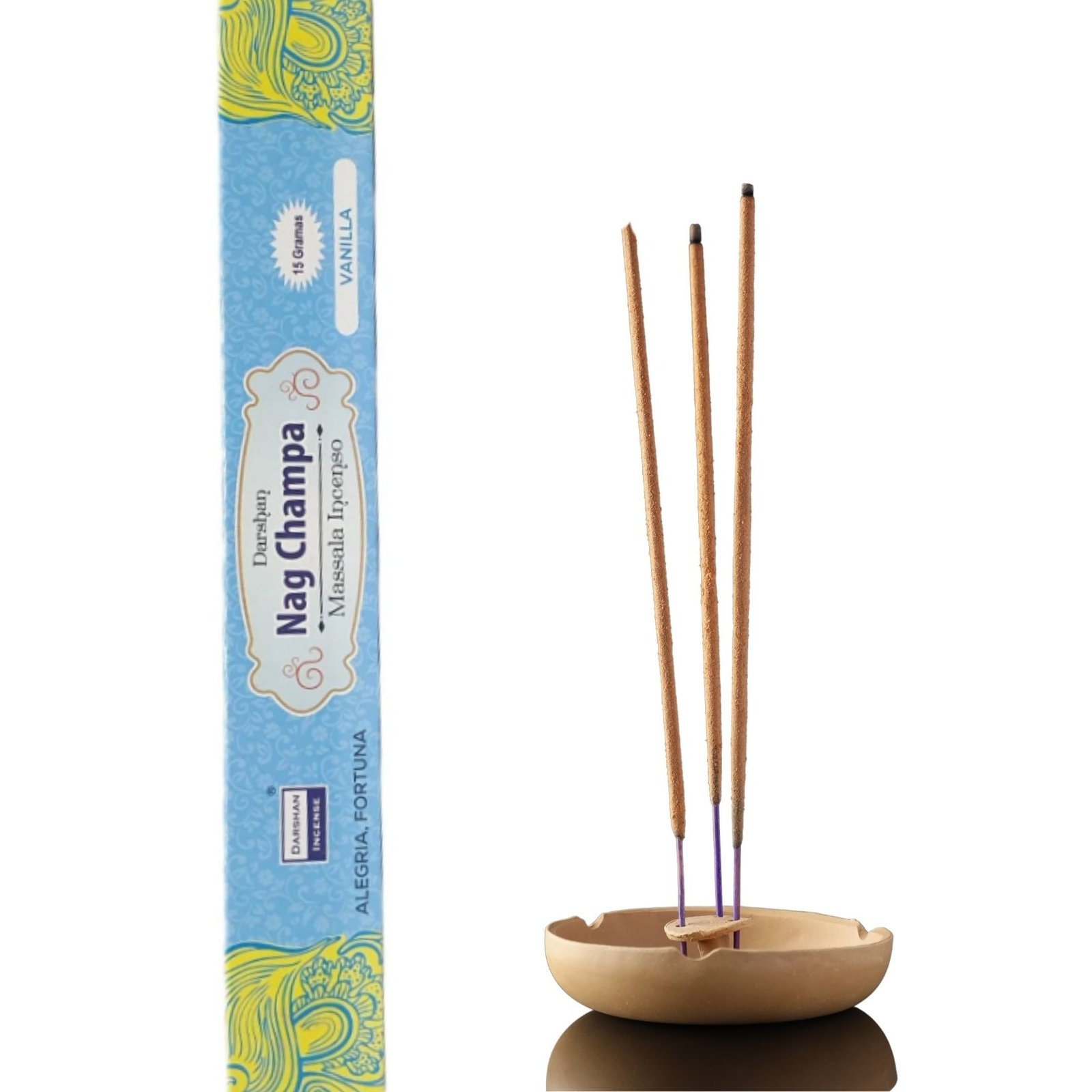 Incenso Nag Champa Baunilha 15g Encanto Xamânico